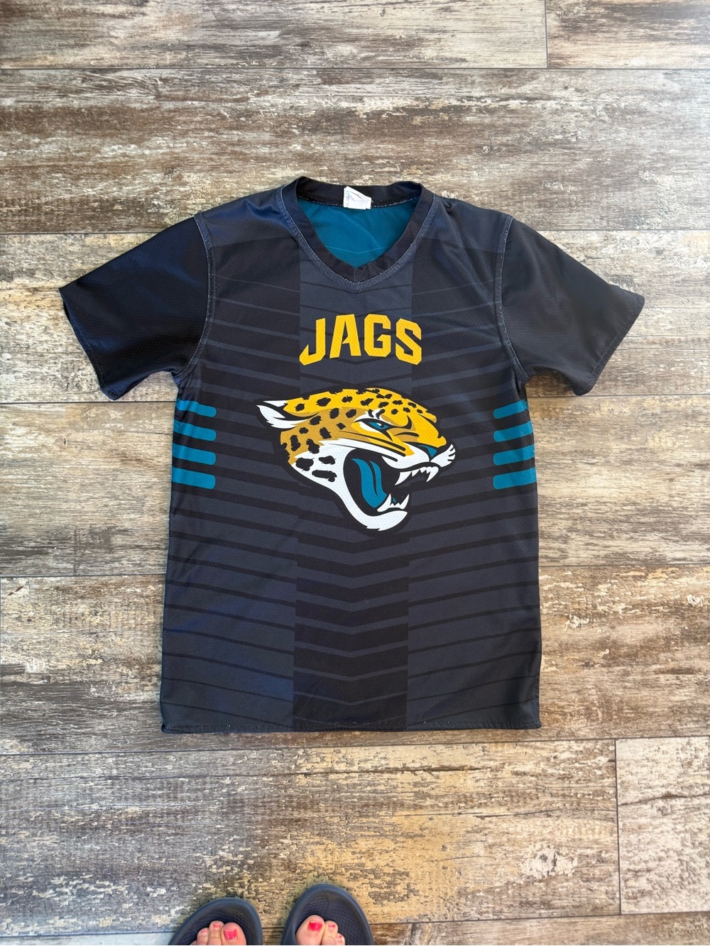 2 for $20 sale: Teal & black reversible jags jersey - NFL Flag